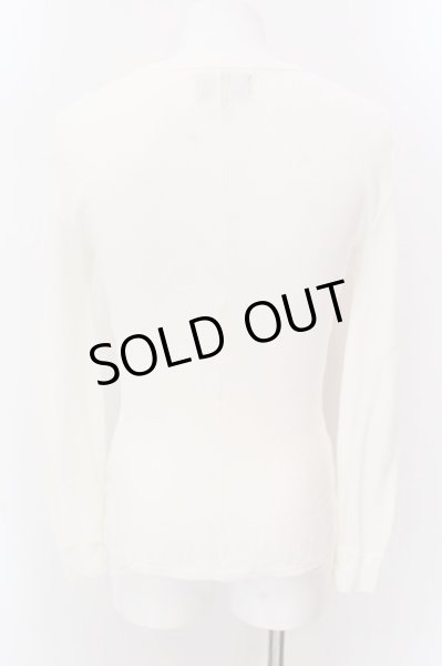 画像3: MURDER LICENSE / ヘンリーネックワッフルカットソー 44 ホワイト O-25-02-15-017-MU-to-YM-ZT357 (3)