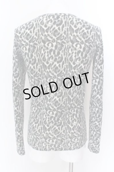 画像2: Roen / レオパード総柄アンダーカットソー S ホワイトｘブラック O-25-02-15-018-Ro-to-YM-OS (2)