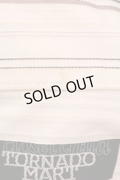 画像2: TORNADO MART / パッチワークストライプシャツ M ホワイト O-25-02-15-023-TO-sh-YM-ZT357 (2)