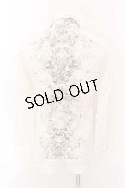 画像2: TORNADO MART / フラワーラインシャツ M ホワイト O-25-02-15-025-TO-sh-YM-OS (2)