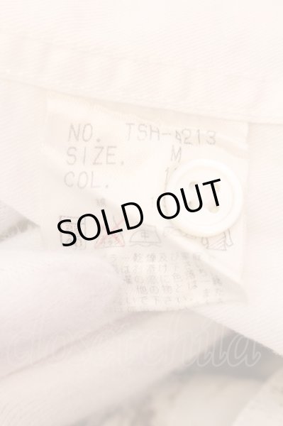 画像3: TORNADO MART / フラワーラインシャツ M ホワイト O-25-02-15-025-TO-sh-YM-OS (3)