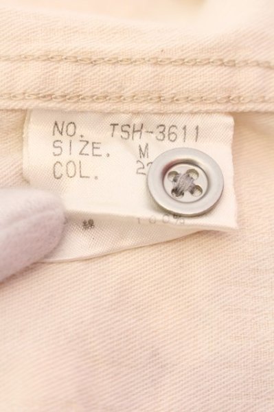 画像3: TORNADO MART / 起毛チェッカーJQレオパードシャツ M アイボリー O-25-02-15-026-TO-sh-YM-ZT156 (3)