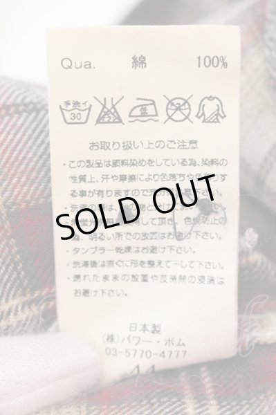 画像3: FUGA / Square 顔料加工チェックウエスタンシャツ 44 レッド O-25-02-15-028-FU-sh-YM-OS (3)