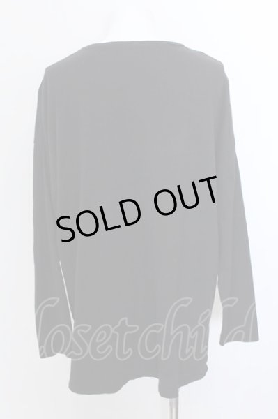 画像2: NO ID. BLACK / グリッチディアボーンBIGカットソー ONE ブラック O-25-02-20-030-NO-to-YM-ZT078 (2)