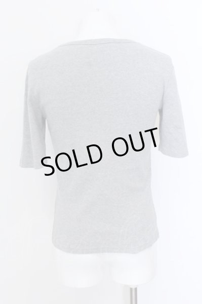 画像2: NO ID. / フライス五分袖カットソー 1 グレー O-25-02-20-037-NO-ts-YM-ZT064 (2)