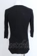 画像2: Moonage Devilment / オーガニックコットン六部袖カットソー 44 ブラック O-25-02-20-040-Mo-ts-YM-ZT063 (2)