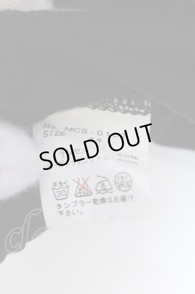 画像3: Moonage Devilment / オーガニックコットン六部袖カットソー 44 ブラック O-25-02-20-040-Mo-ts-YM-ZT063 (3)