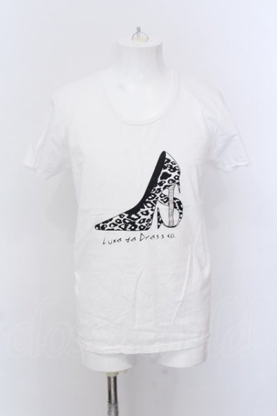 画像1: luxe de dress co. / Tシャツ L ホワイト O-25-02-20-043-Lu-ts-YM-ZT063 (1)