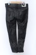 画像2: NO ID. BLACK / シンセティックレザーウォームスキニーパンツ 3 ブラック O-25-02-20-047-NO-pa-YM-ZT-ML030 (2)