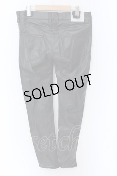 画像2: NO ID. BLACK / シンセティックレザーウォームスキニーパンツ 3 ブラック O-25-02-20-047-NO-pa-YM-ZT-ML030 (2)