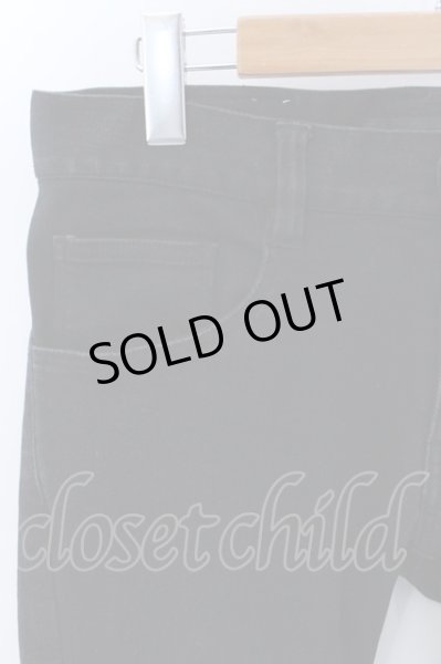 画像2: NO ID. / コットンストレッチデニムスキニーパンツ 2 ブラック O-25-02-20-051-NO-pa-YM-ZT062 (2)