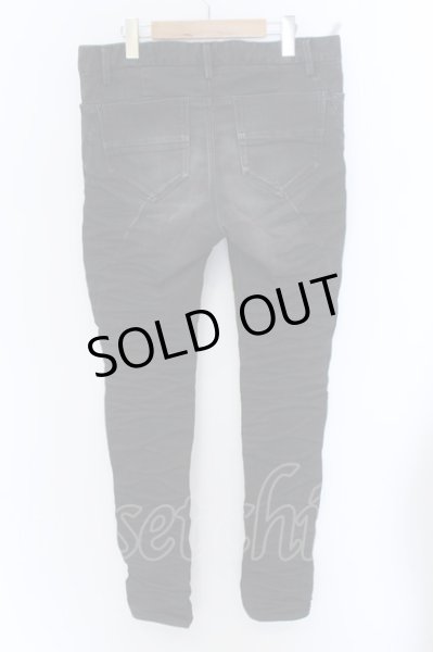 画像3: JOHNNY WOLF / FOREST GATE-KUMADORIスキニーデニムパンツ 3 ブラック O-25-02-20-052-JO-pa-YM-ZT062 (3)