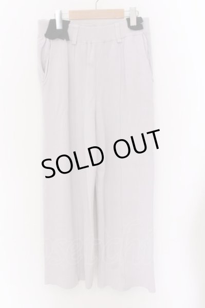 画像1: NO ID. / クールタッチニットバギートラウザーズパンツ 1 ライトグレー（ラベンダーに近い） O-25-02-20-055-NO-pa-YM-ZT063 (1)