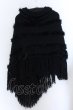 画像3: CIVARIZE / Aura ラビットファー編み込み2Wayニットストール  ブラック O-25-02-20-056-CI-to-YM-ZT063 (3)