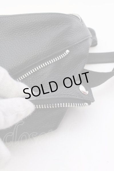 画像3: TORNADO MART / シュリンクレザーライダースボディバッグ  ブラック O-25-02-20-058-TO-ba-YM-OS (3)