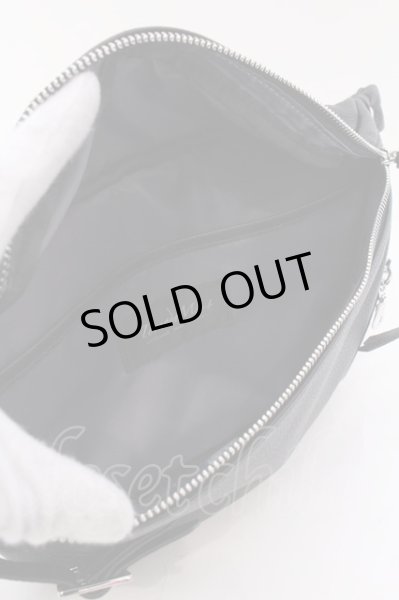 画像4: TORNADO MART / シュリンクレザーライダースボディバッグ  ブラック O-25-02-20-058-TO-ba-YM-OS (4)