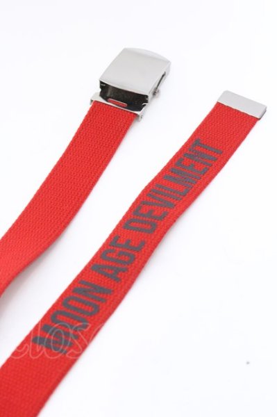 画像2: Moonage Devilment / ガチャベルト  レッド O-25-02-20-063-Mo-za-YM-ZT191 (2)