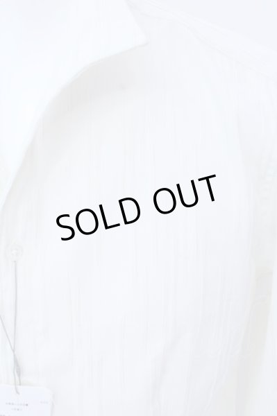 画像2: Zero by TORNADO MART / ランダムタックストライプ7分袖シャツ LL ホワイト O-25-02-20-007-Ze-sh-YM-ZT094 (2)