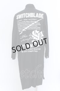 SWITCHBLADE / LIGHT SHINE LONG SHIRT  M ブラック O-25-02-20-012-SW-sh-OW-ZT260
