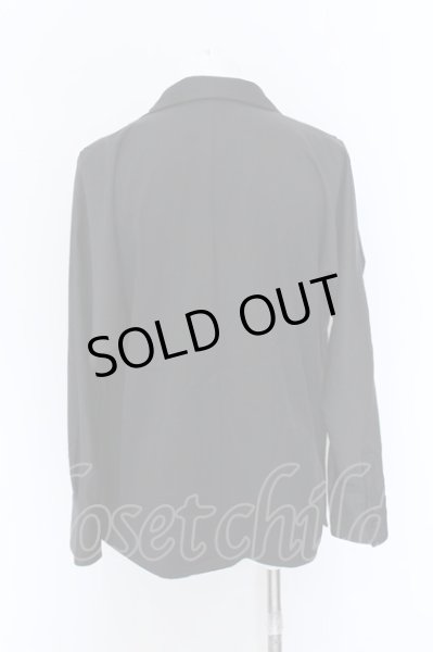 画像4: NO ID. BLACK / カシュクールガウンシャツ ONE ブラック O-25-02-20-013-NO-sh-YM-ZT093 (4)