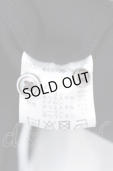 画像3: NO ID. BLACK / フロントタック切替ロングシャツ 1 ブラックｘグレー O-25-02-20-015-NO-sh-YM-ZT093 (3)