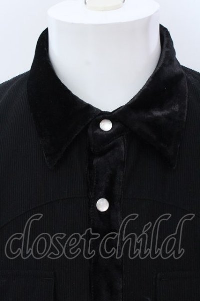 画像2: NO ID. / クレリックウエスタンシャツ 2 ブラック O-25-02-20-018-NO-sh-YM-ZT095 (2)