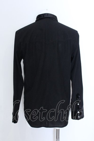 画像3: NO ID. / クレリックウエスタンシャツ 2 ブラック O-25-02-20-018-NO-sh-YM-ZT095 (3)