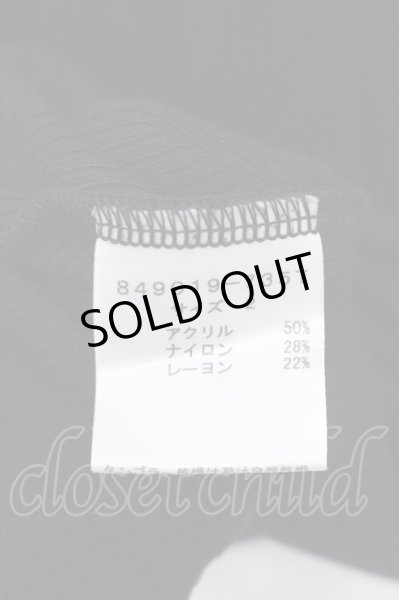 画像3: NO ID. / デュアルウォームテレコラウンドカットソー 2 ブラック O-25-02-20-026-NO-to-YM-ZT078 (3)