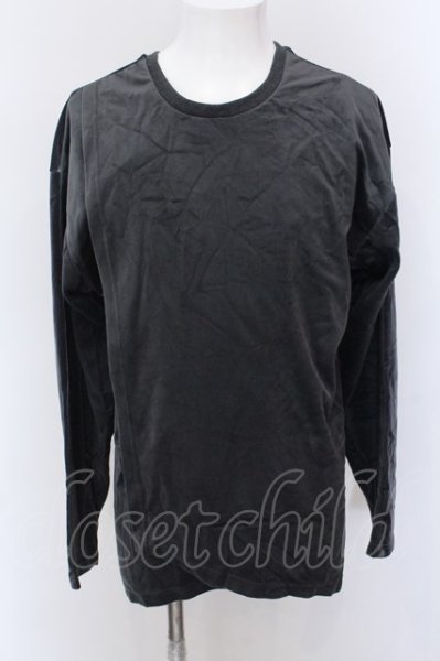 画像1: NO ID. BLACK / 2wayフェイクレイヤードカットソー ONE グレー O-25-02-20-028-NO-to-YM-ZT077 (1)