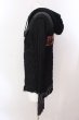 画像2: LGB / SHIRT-G/PK/BACK CROSS　フード付きシャツ レディース1 ブラック O-25-02-23-003-LG-sh-YM-ZT071 (2)
