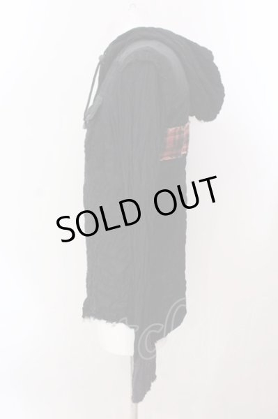 画像2: LGB / SHIRT-G/PK/BACK CROSS フード付きシャツ レディース1 ブラック O-25-02-23-003-LG-sh-YM-ZT071 (2)