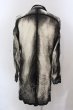 画像3: KMRii / Discharge Crepe Linen コート 2 ブラックxホワイト O-25-02-23-031-KM-ja-YM-ZT038 (3)