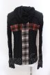 画像3: LGB / SHIRT-G/PK/BACK CROSS　フード付きシャツ レディース1 ブラック O-25-02-23-003-LG-sh-YM-ZT071 (3)