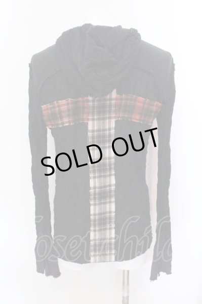 画像3: LGB / SHIRT-G/PK/BACK CROSS フード付きシャツ レディース1 ブラック O-25-02-23-003-LG-sh-YM-ZT071 (3)
