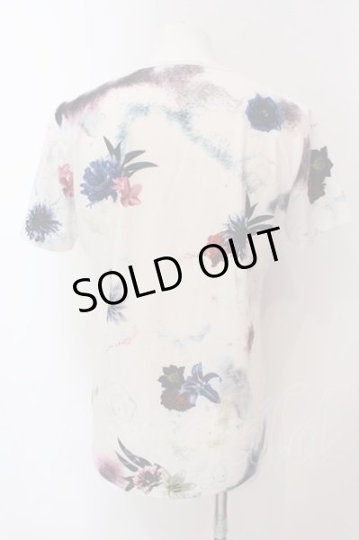 画像2: CIVARIZE / 転写スカルフラワーTシャツ 46 ホワイト O-25-02-23-032-CI-ts-YM-ZT038 (2)