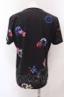 画像2: CIVARIZE / 転写スカルフラワーTシャツ 46 ブラック O-25-02-23-033-CI-ts-YM-ZT038 (2)