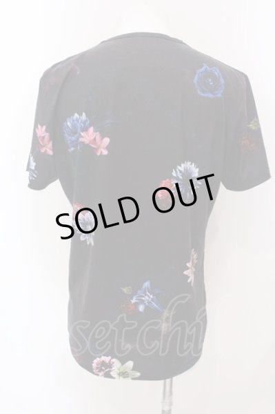 画像2: CIVARIZE / 転写スカルフラワーTシャツ 46 ブラック O-25-02-23-033-CI-ts-YM-ZT038 (2)