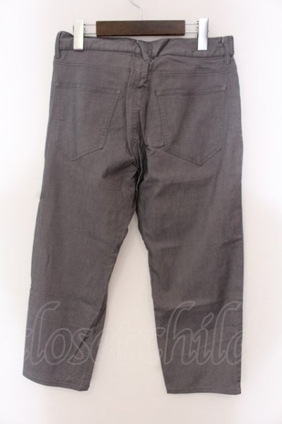 画像2: semantic design / スーパーストレッチクロップドパンツ S グレー O-25-02-23-036-SE-pa-YM-ZT039 (2)