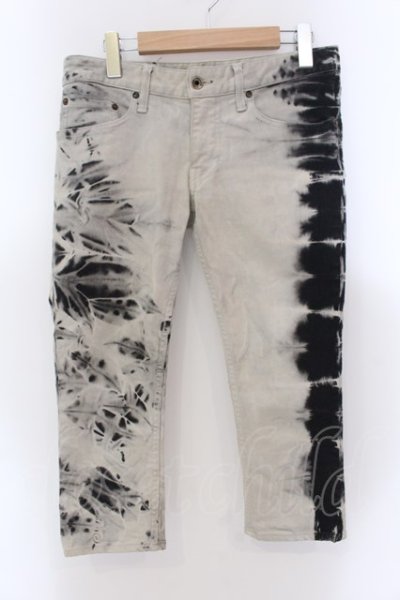 画像1: LGB / ST103/3/4/ クロップドブリーチデニムパンツ 26 グレー O-25-02-23-037-LG-pa-YM-ZT039