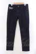 画像1: semantic design / シャドーアーガイルパンツ S ブラック O-25-02-23-041-SE-pa-YM-ZT039 (1)
