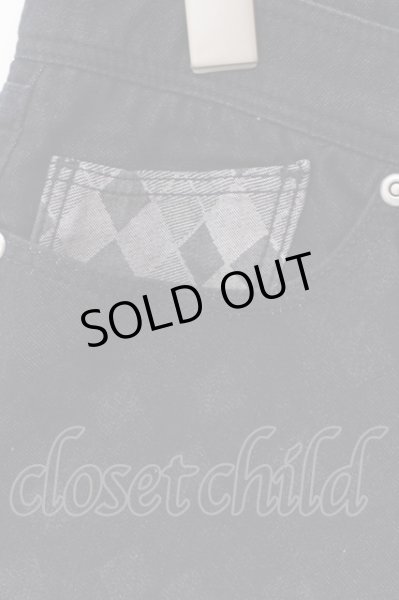 画像2: semantic design / シャドーアーガイルクロップドパンツ S ブラック O-25-02-23-042-SE-pa-YM-ZT039 (2)