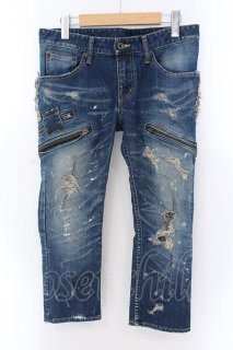 パンツ lgb st-103 LGB / ST103 シルバーコーティングパイソンスキニーパンツ 25
