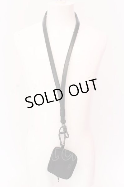 画像1: Moonage Devilment / NECK STRAP & COIN PURSE  ブラックｘブラック O-25-02-23-047-MO-za-YM-ZT191 (1)