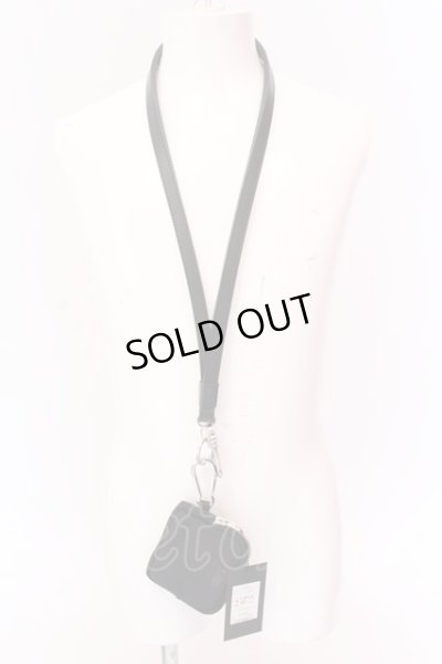 画像1: Moonage Devilment / NECK STRAP & COIN PURSE  ブラックｘシルバー O-25-02-23-048-MO-za-YM-ZT191