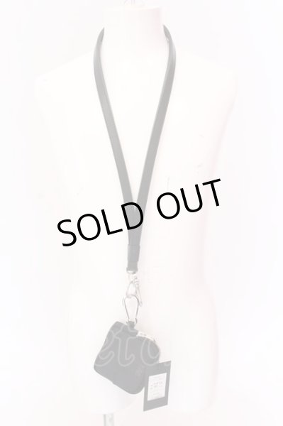 画像1: Moonage Devilment / NECK STRAP & COIN PURSE  ブラックｘシルバー O-25-02-23-048-MO-za-YM-ZT191 (1)