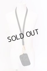 Moonage Devilment / NECK STRAP & COIN PURSE  ブラックｘゴールド O-25-02-23-050-MO-za-YM-ZT191