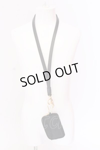 画像1: Moonage Devilment / NECK STRAP & COIN PURSE  ブラックｘゴールド O-25-02-23-050-MO-za-YM-ZT191 (1)