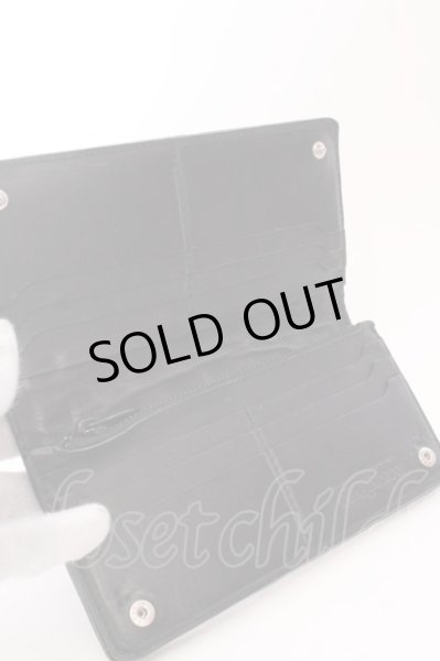 画像6: DEAL DESIGN / クロコロングウォレット  ブラック O-25-02-23-060-DE-za-YM-OS (6)