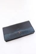 DEAL DESIGN / ラグカットウォレット  ブラックｘブルー O-25-02-23-061-DE-za-YM-OS