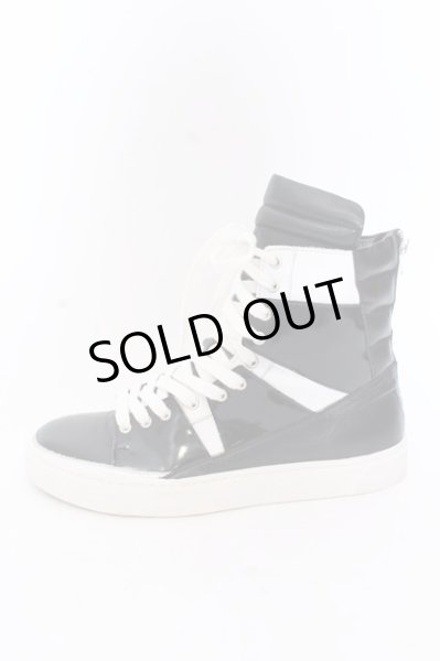 画像3: CIVARIZE / バックZIPハイカットスニーカー 42 ブラックｘホワイト O-25-02-23-062-CI-sho-YM-ZT-7000 (3)